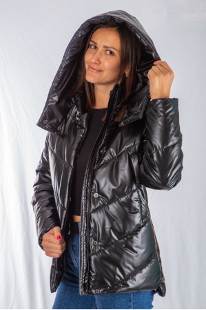 картинка М-47 Куртка женская утепленная (черный) от магазина ООО «СПОРТЛИНК»