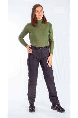 картинка М-59 брюки женские стеганные утепленные (черный) от магазина ООО «СПОРТЛИНК»