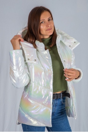 картинка М-48 Куртка женская утепленная (белый) от магазина ООО «СПОРТЛИНК»